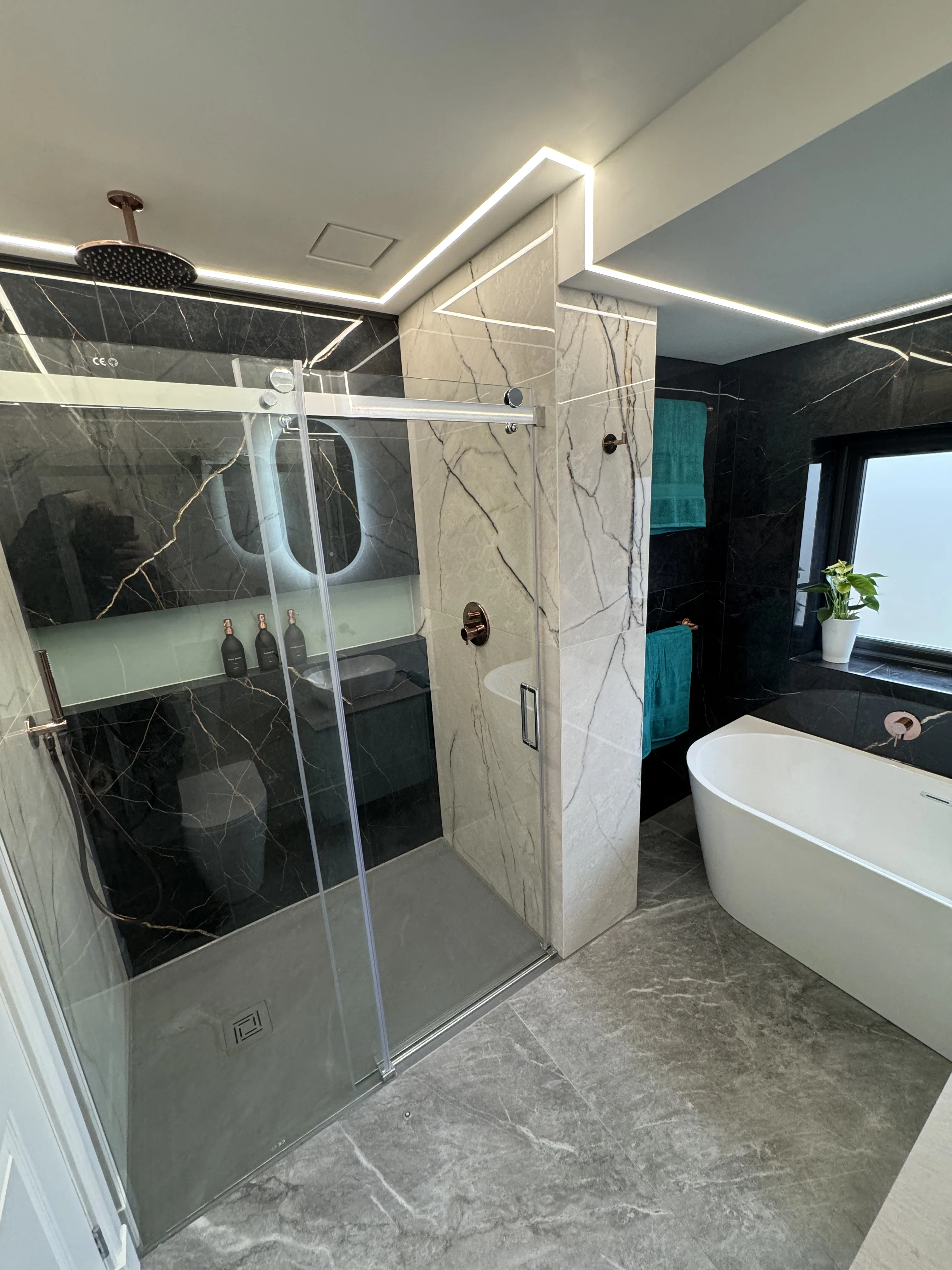 Completed bathroom project ready for handover