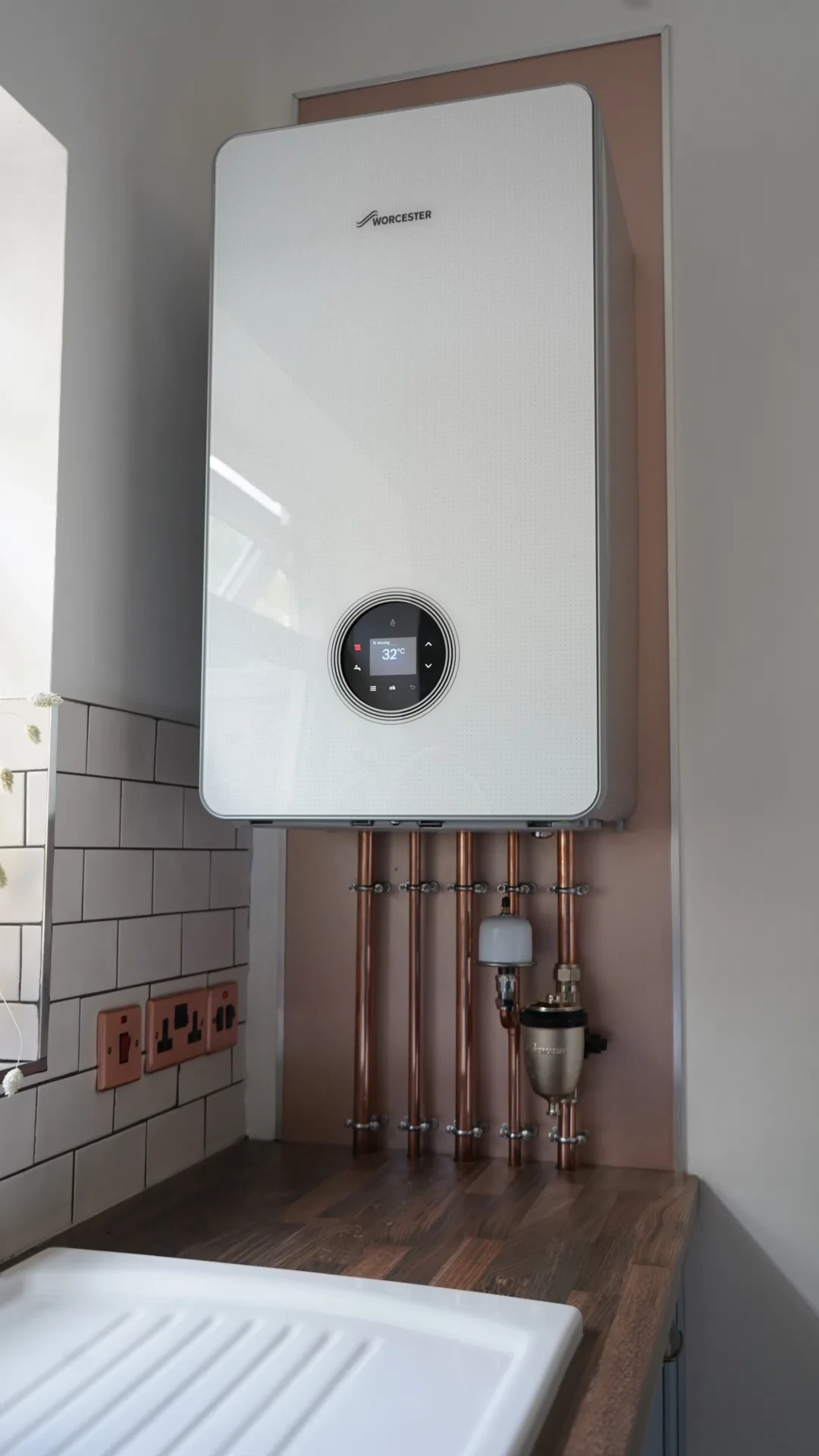 Neat, polished boiler pipework revamp by Great Scott Plumbing & Heating